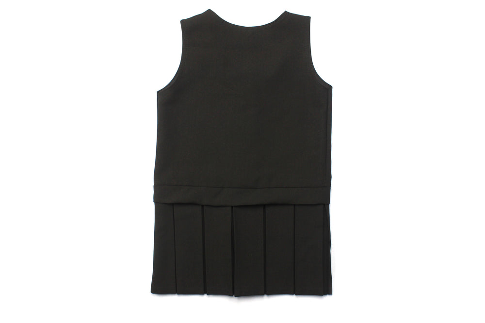 PINAFORE DRESS TWO BUTTON ZIP